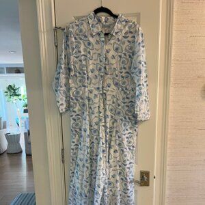 Julia India Amory JA Shirt Dress Maxi Button Down Cotton - Size 3